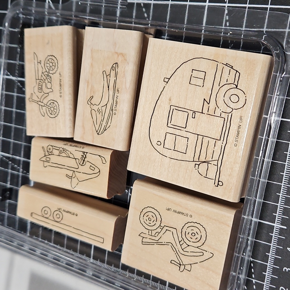 LOADS OF FUN Stamp Set with Wooden Blocks